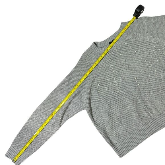 French Connection Women's Embellished Grey Sweater Size XXL - Picture 11 of 12